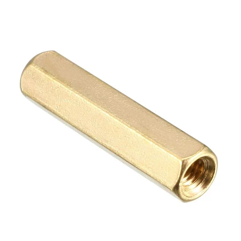 M3 X 20mm Female to Female Brass Hex Threaded Pillar Standoff Spacer
