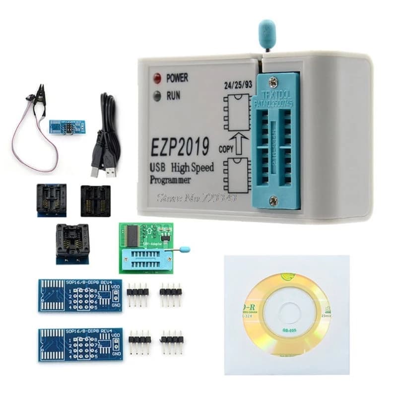 EZP2019+ High Speed USB SPI Programmer Support 24 25 93 EEPROM Flash Bios Chips