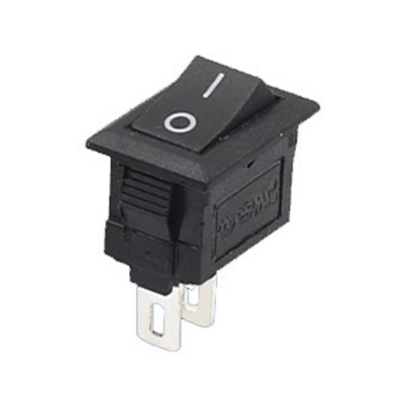 ON OFF 2Pin 3A 250V Black Button Rocker Small Switch