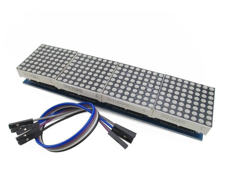 MAX7219 dot matrix module microcontroller module 4 in one  display RED