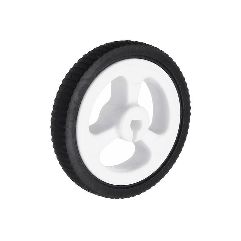 34*7 D-hole Rubber Wheel Suitable for N20 Motor D Shaft Tire Car Robot DIY Toys Parts