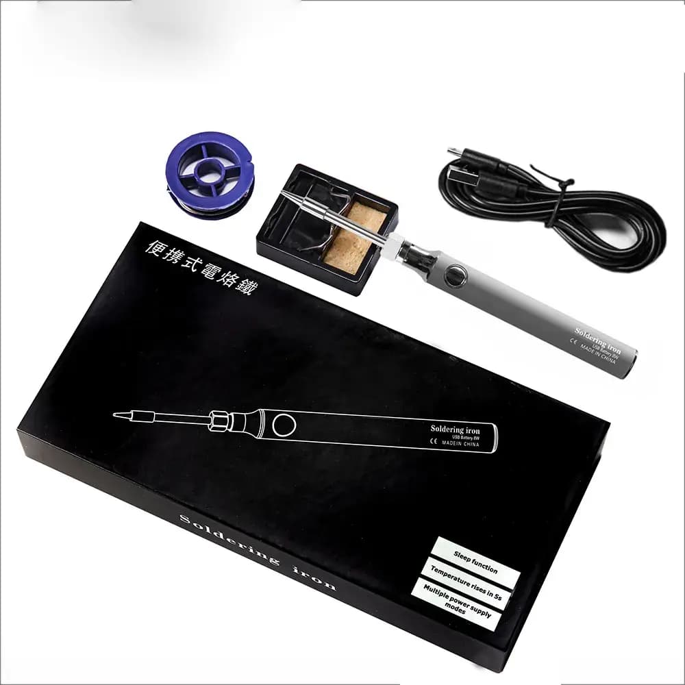 USB 5V 8W Soldering Iron Tool Pen DIY Welding Pen Without Cable, Home Outdoor Convenient Welding Repair Tool Set