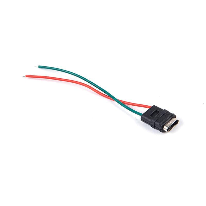 USB 3.1 Connector Type-C 8Pin 2 Welding Wire Female Waterproof Female Socket