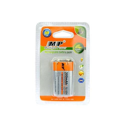 9 Volt Rechargeable battery MP 9v battery 300mAh