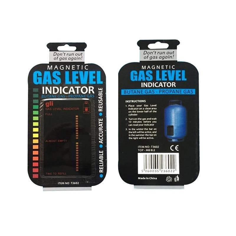 Magnetic Gas Cylinder Tool Gas Tank Level Indicator Propane Butane LPG Fuel Gauge Caravan Bottle Temperature Measuring Stick