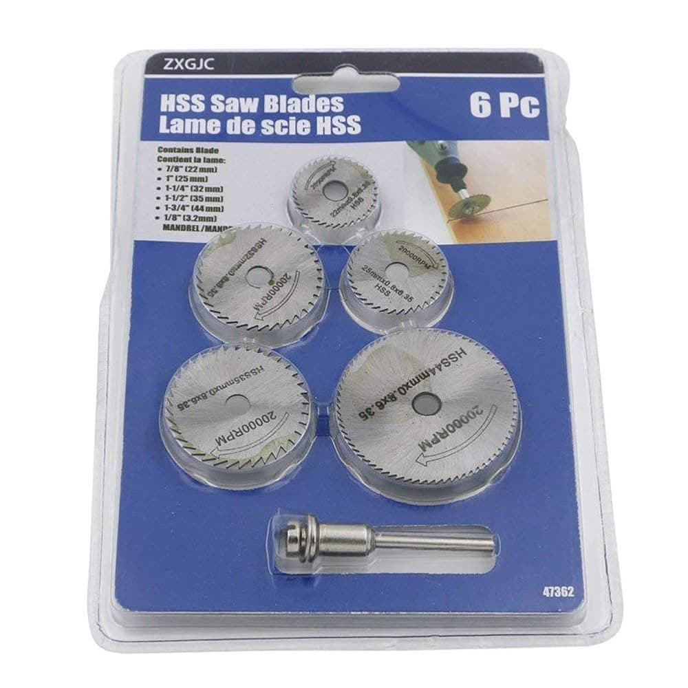 6pc Metal Circular Saw Disc Wheel Blades Cutter