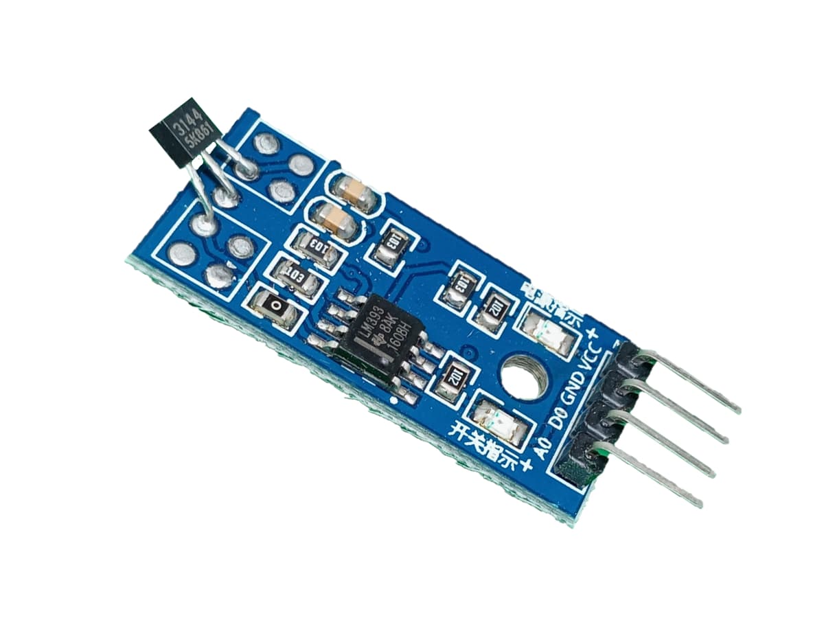 Hall Sensors Module 3144E 4pin Hall Switch Speed Magnetic Swiches