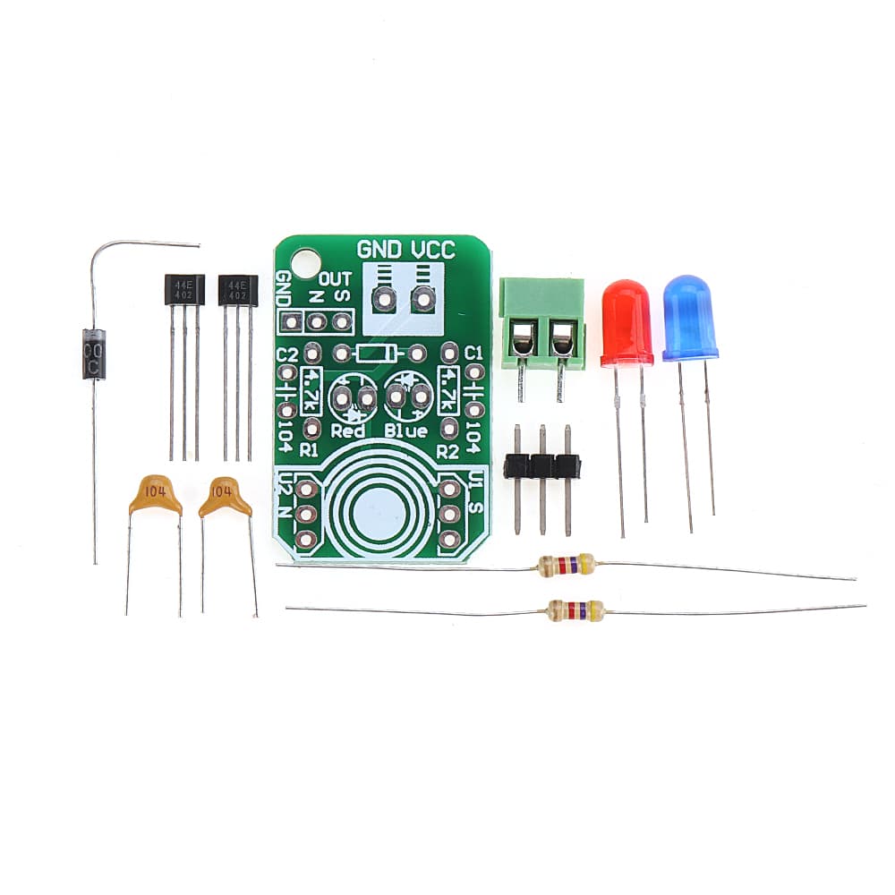 Hall Magnetic Induction Sensor Module North South Pole Detection